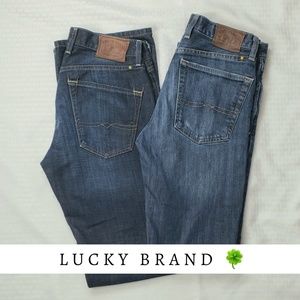 Two Pair Lucky Brand Jeans